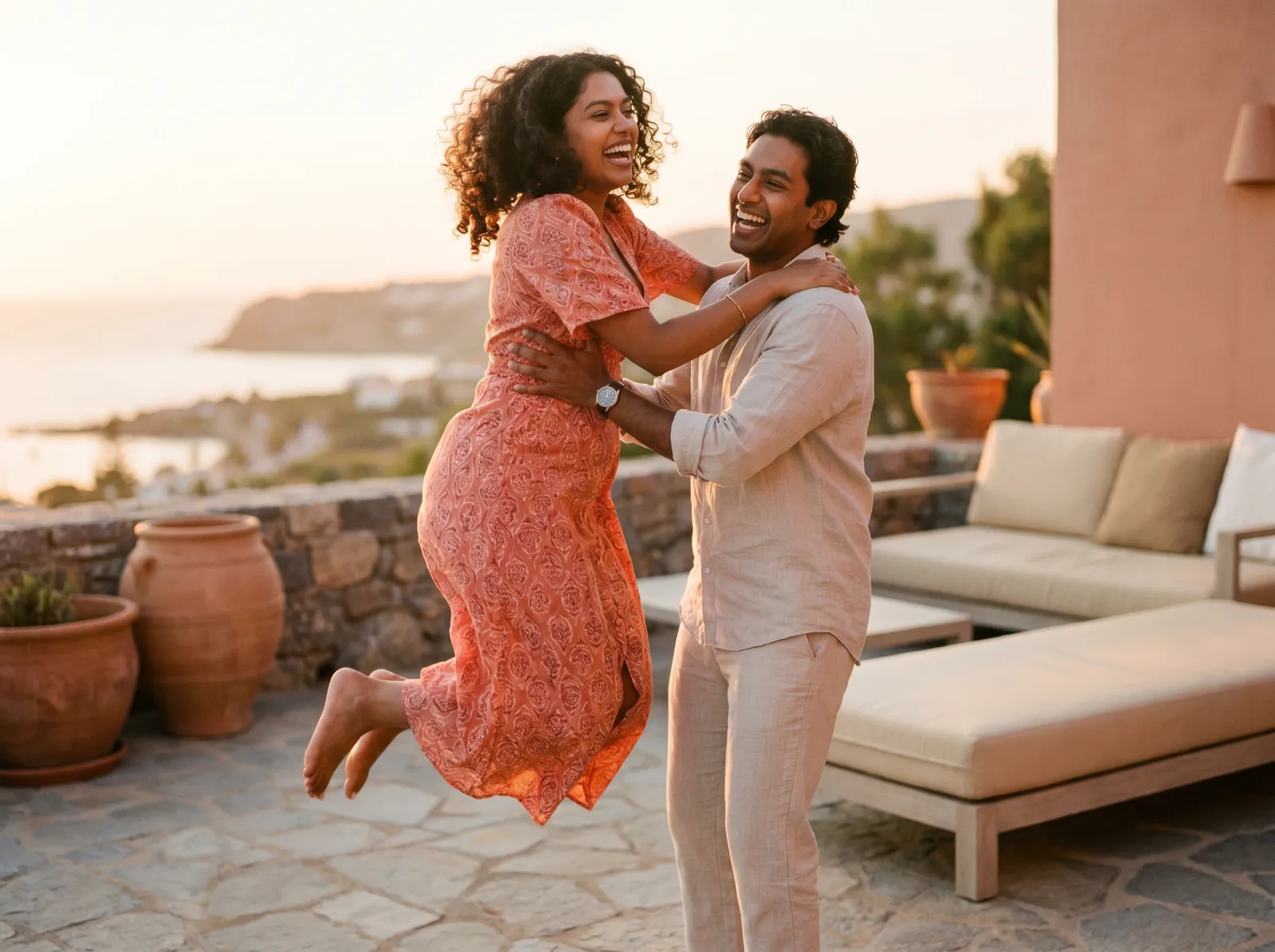 Couple celebrating · candid lifestyle