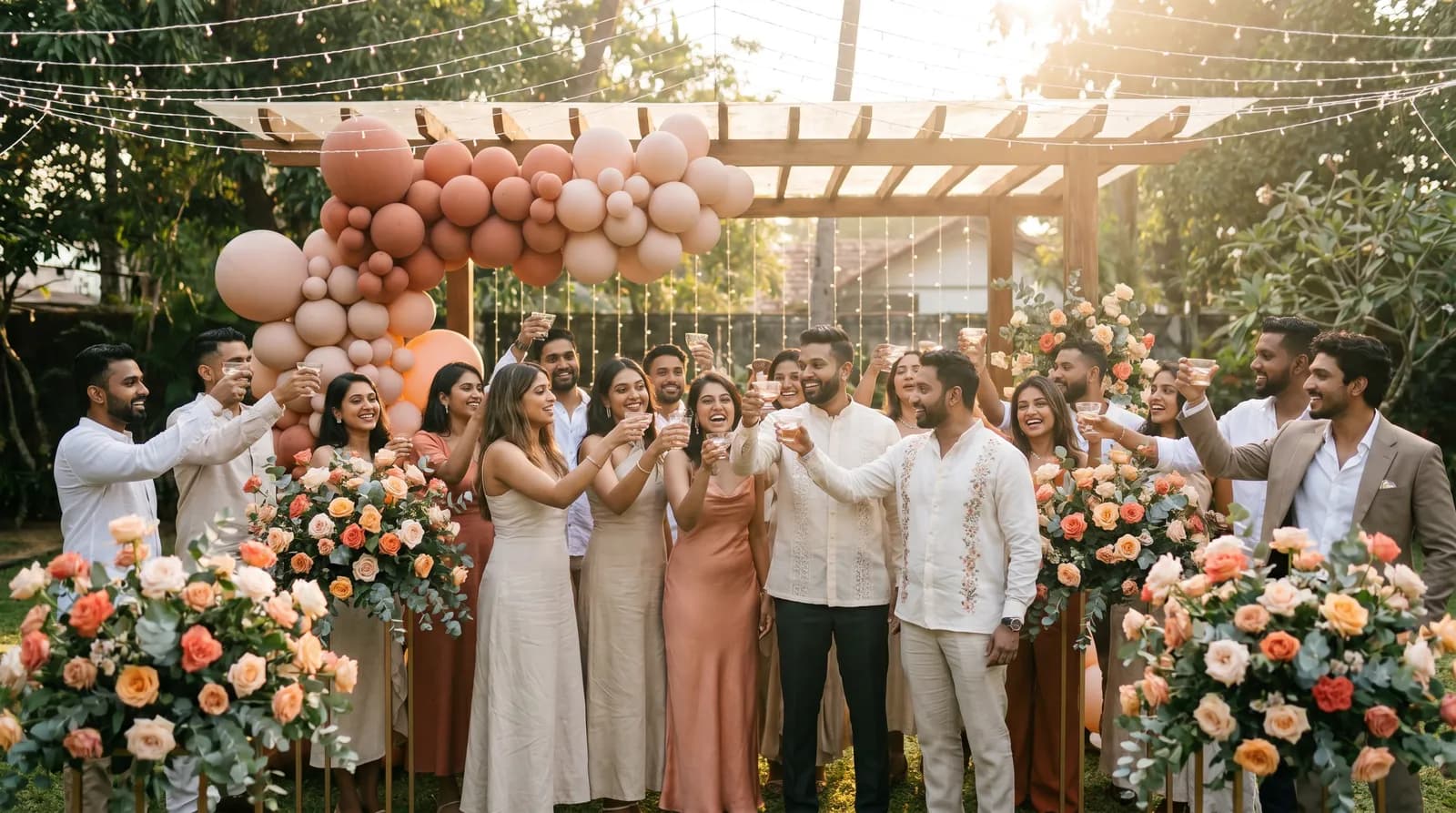 Collage of celebrations · weddings, birthdays, baby showers